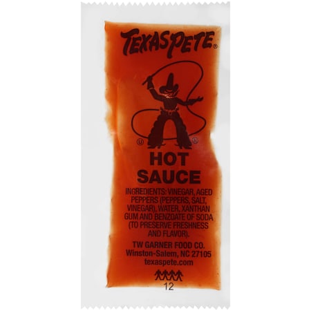 Texas Pete Hot Sauce 7g Packet, PK500 PK500 1.00347